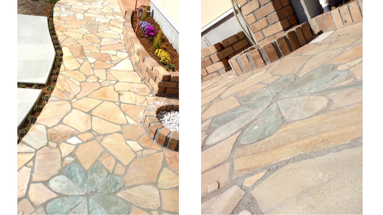 アプローチの外構施工例