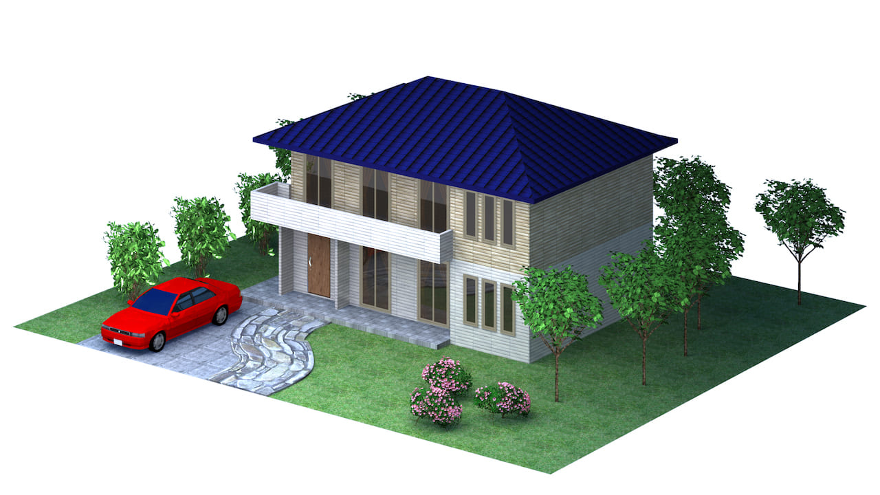 外構デザインのイラスト