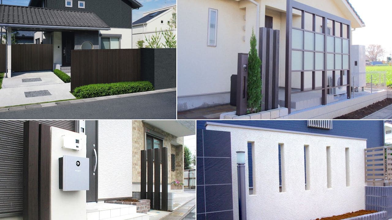 和モダンエクステリアの施工例をまとめた画像