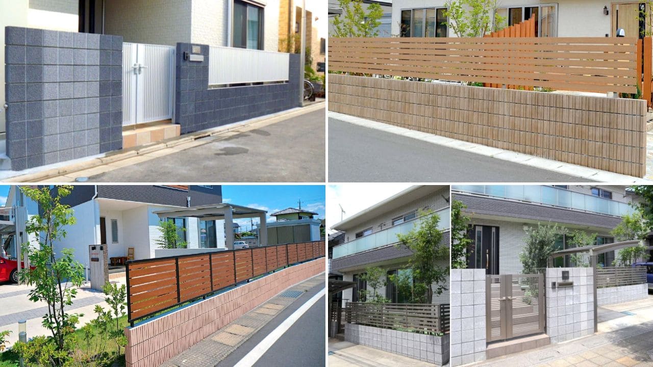 安い化粧ブロックで施工した塀