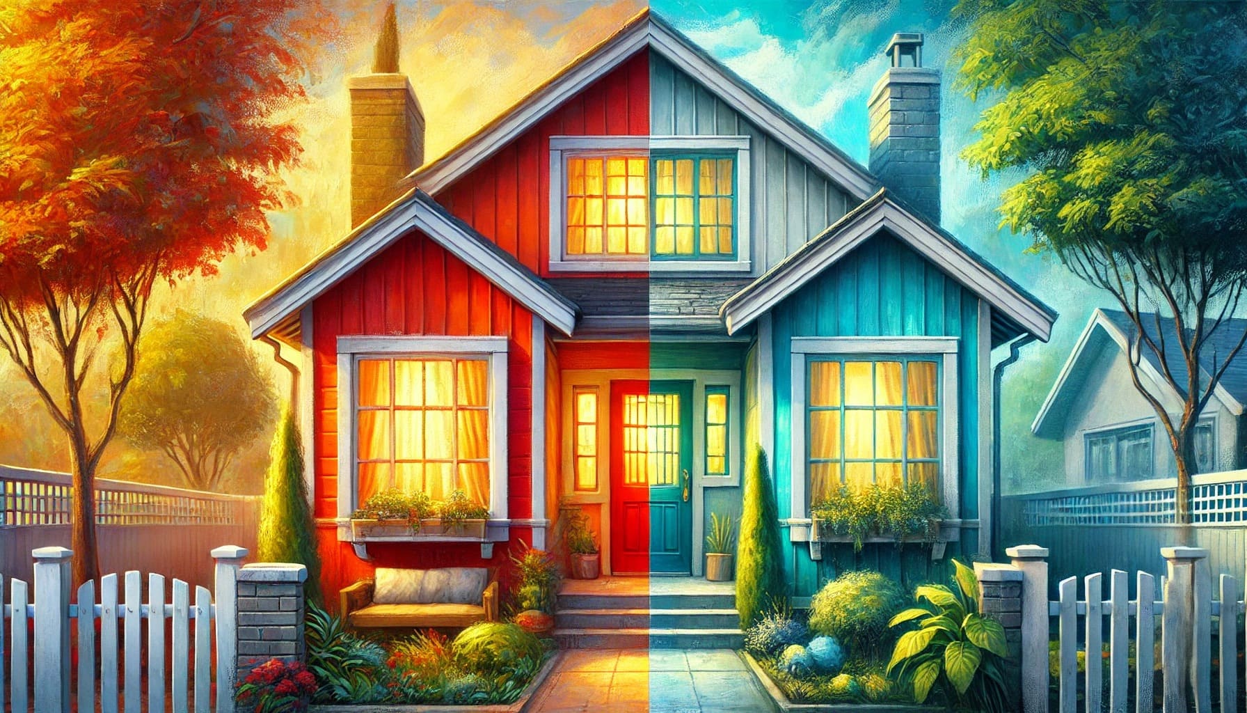 外構エクステリアと色