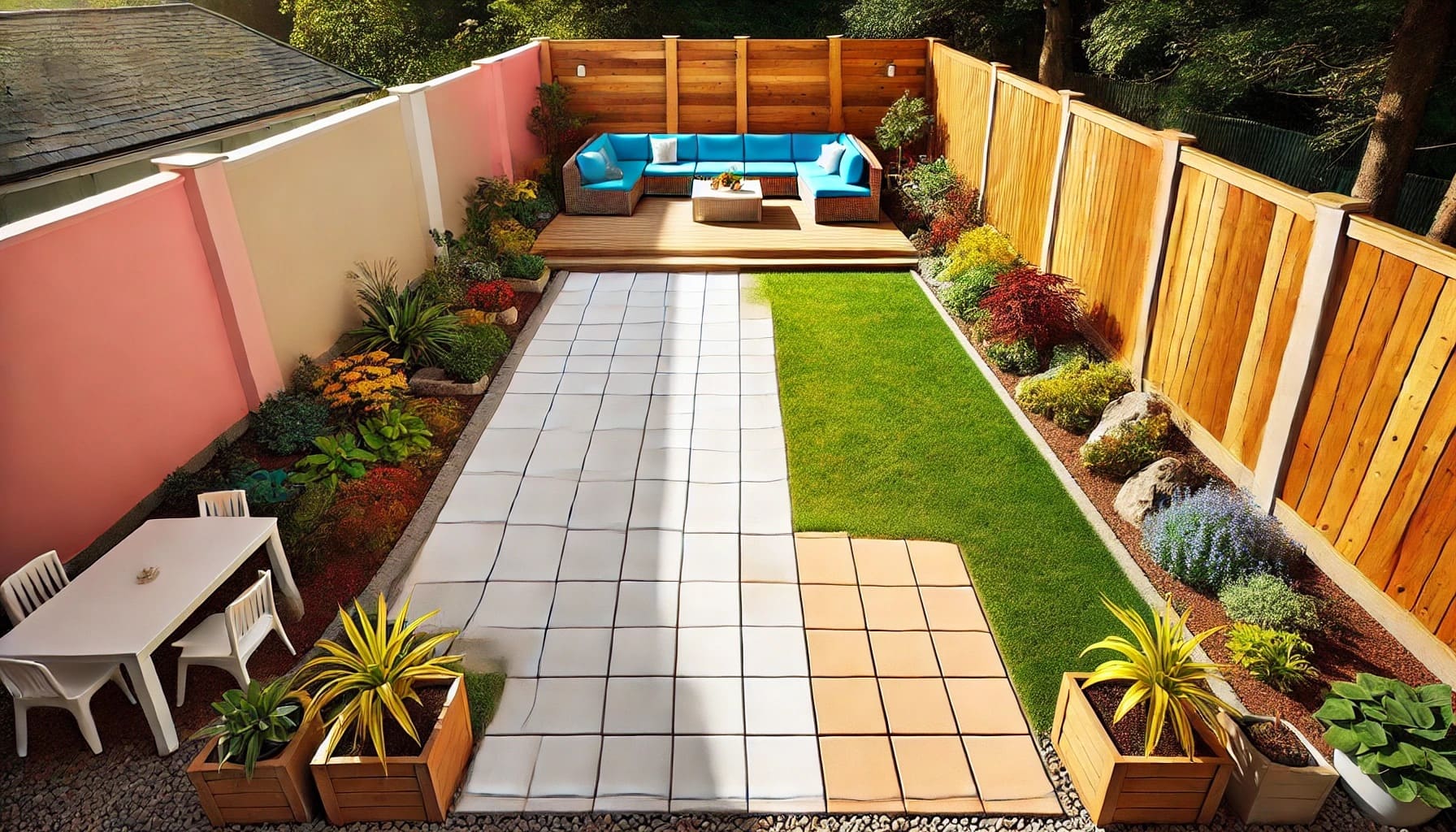 外構エクステリアと色