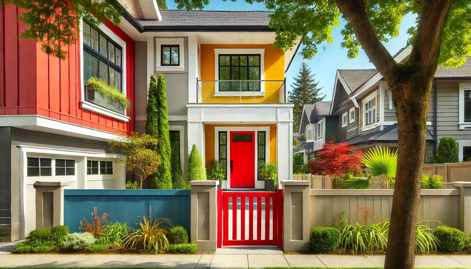 外構エクステリアと色