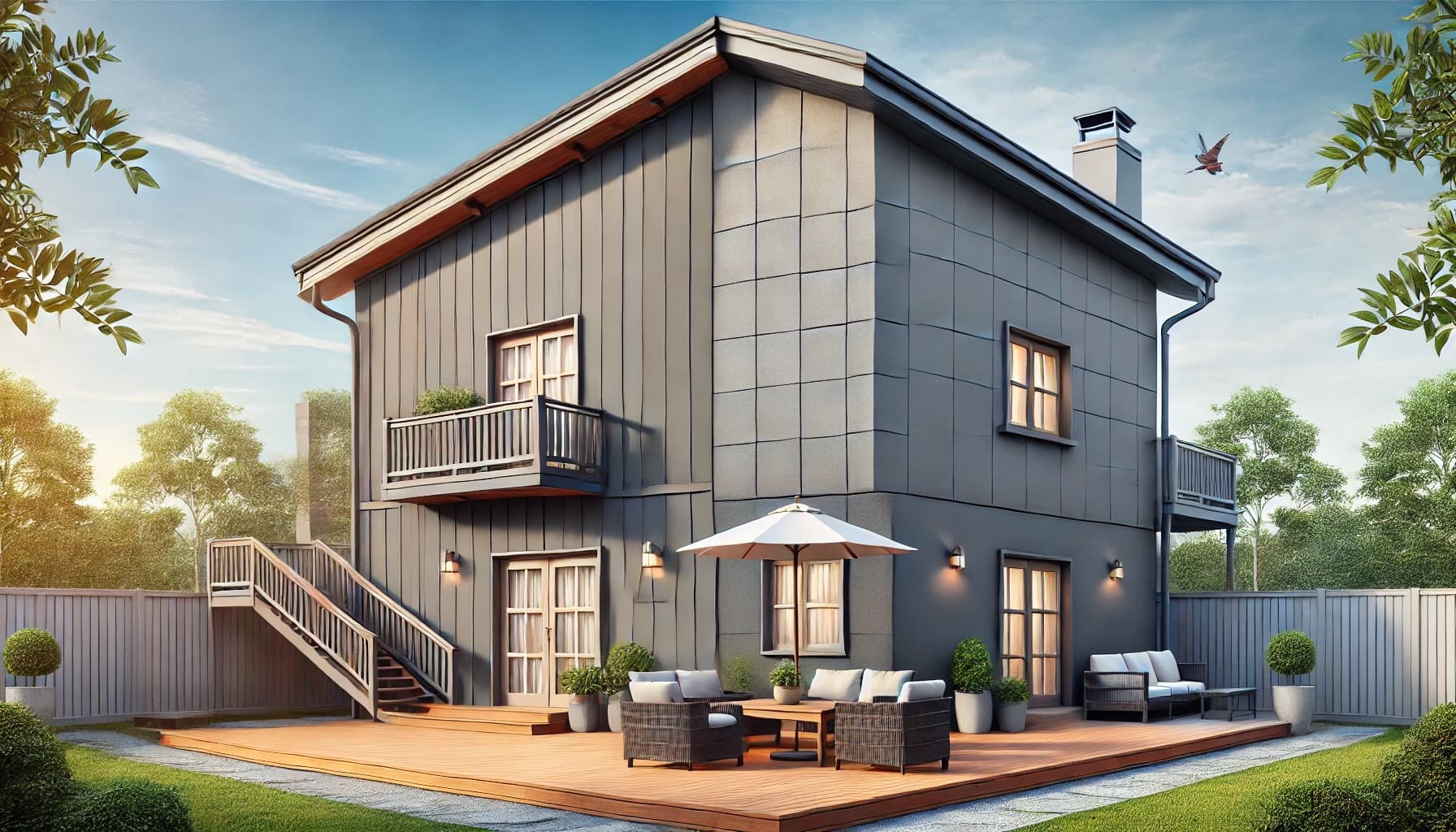 外構エクステリアと色