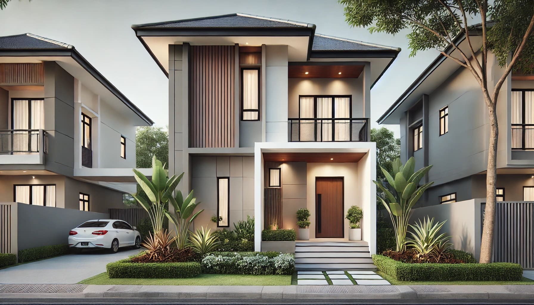 外構エクステリアと色