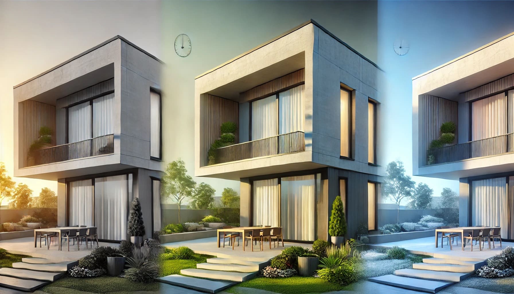 外構エクステリアと色