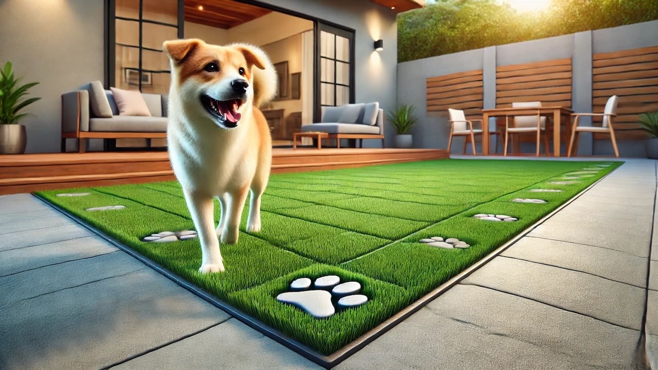 犬用に庭をリフォーム