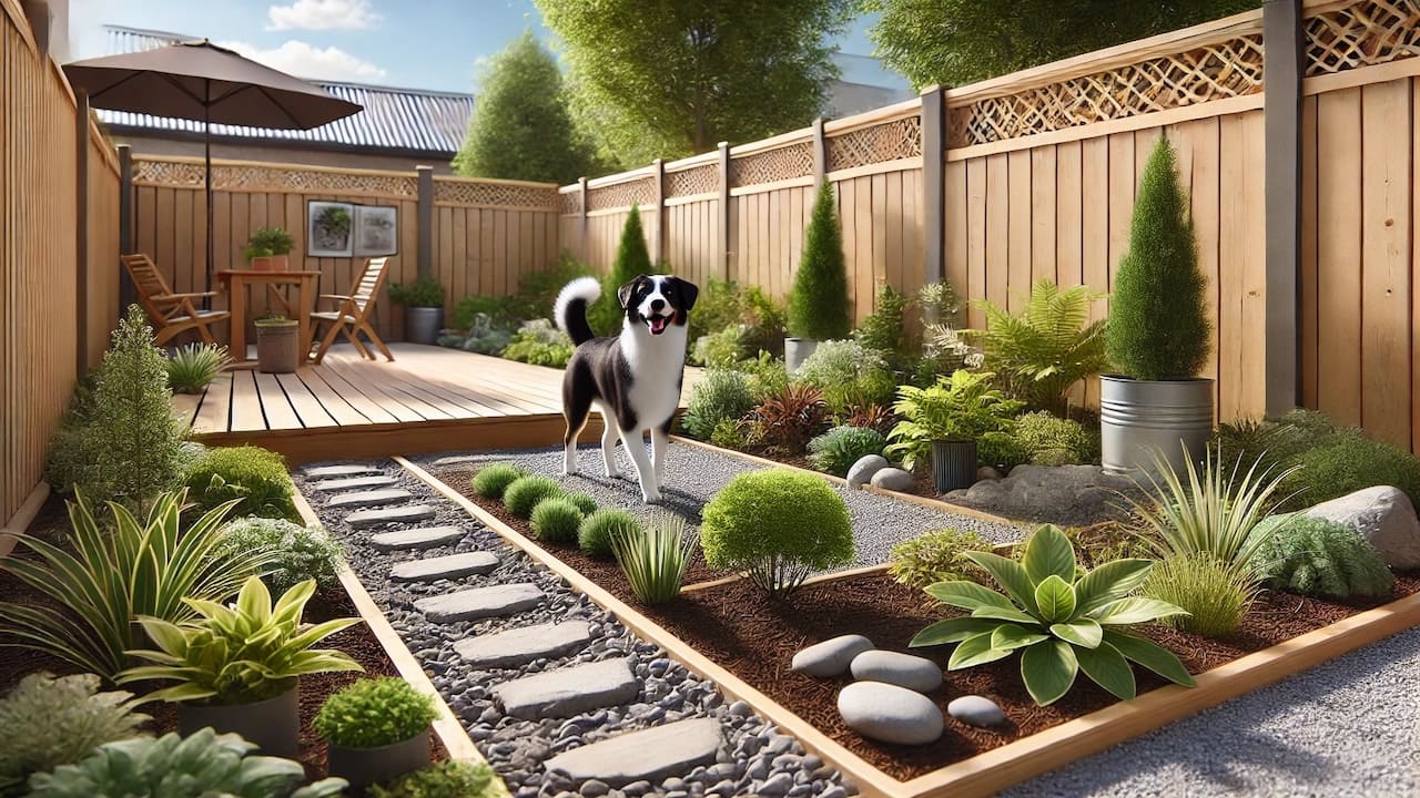 犬用に庭をリフォーム