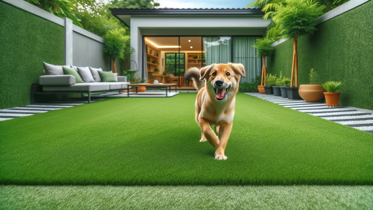 犬用に庭をリフォーム