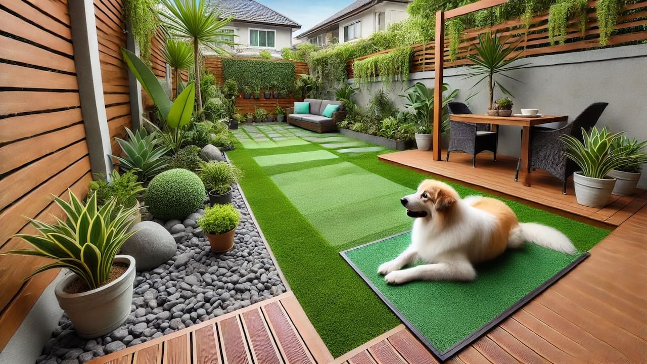 犬用に庭をリフォーム