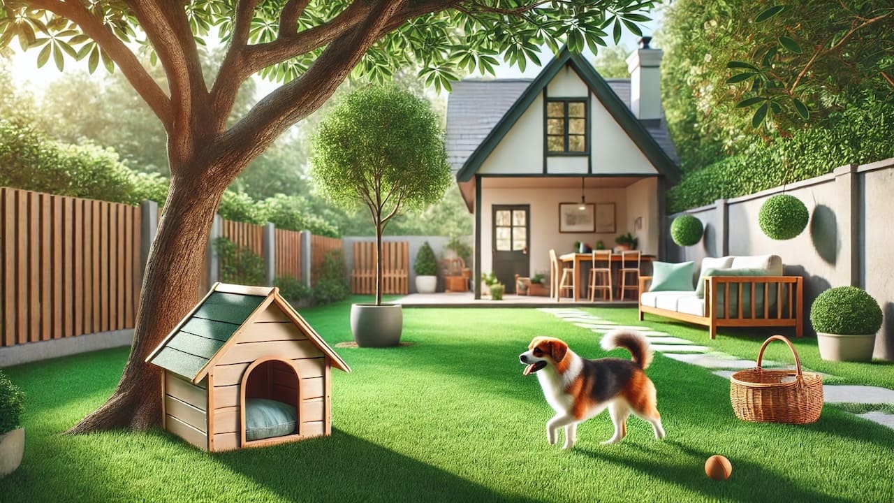 犬用に庭をリフォーム