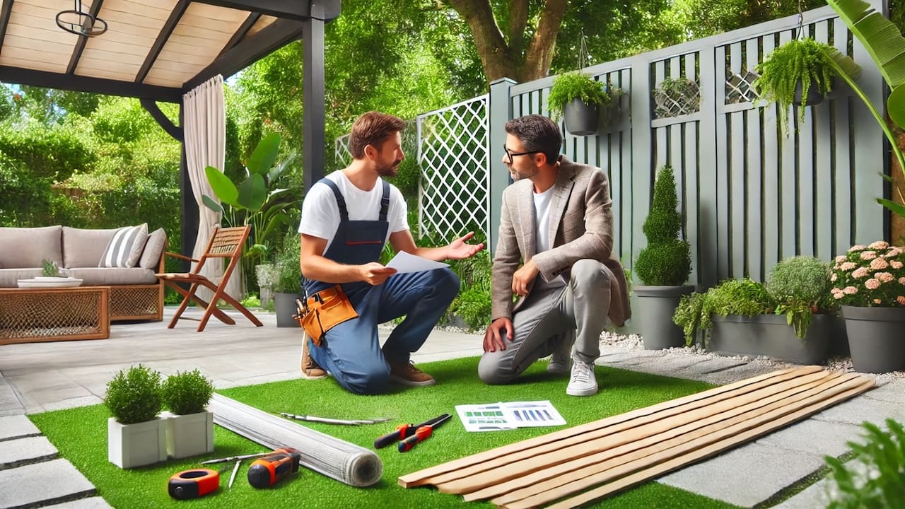 庭リフォームでフェンス工事