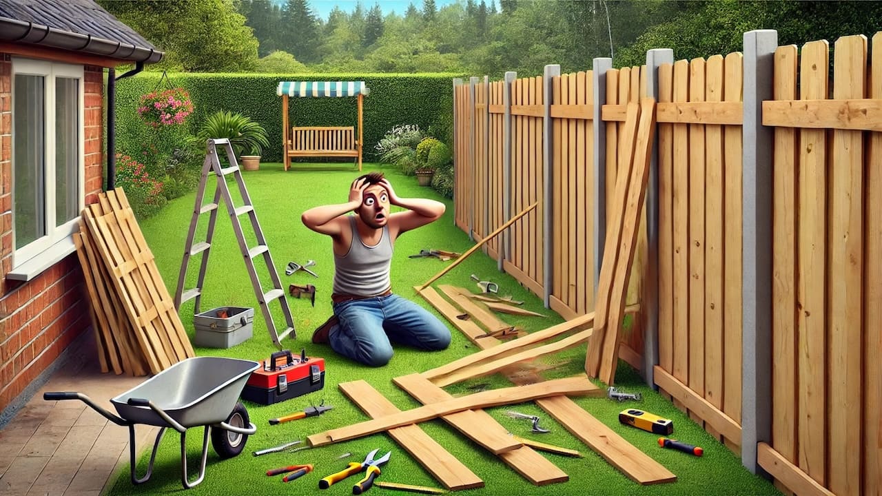 庭リフォームでフェンス工事