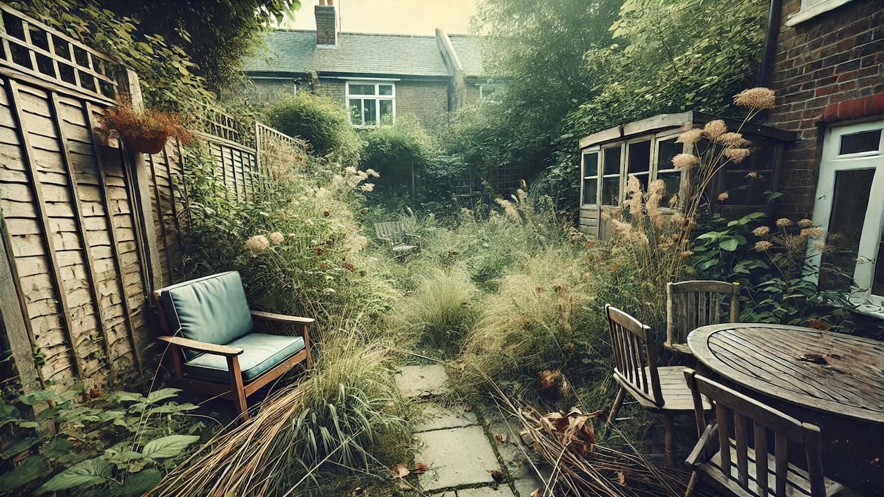 荒れた庭のリフォーム