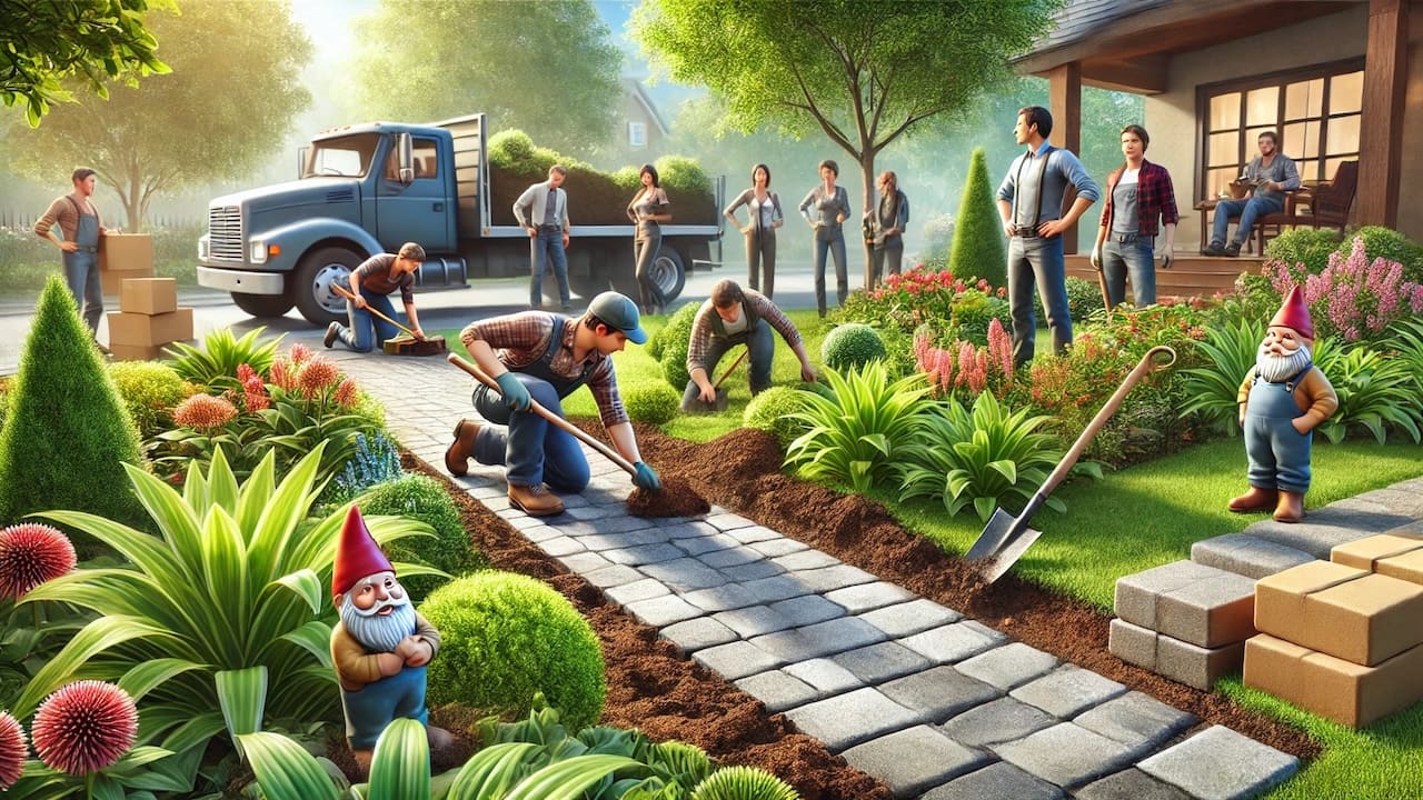 荒れた庭のリフォーム