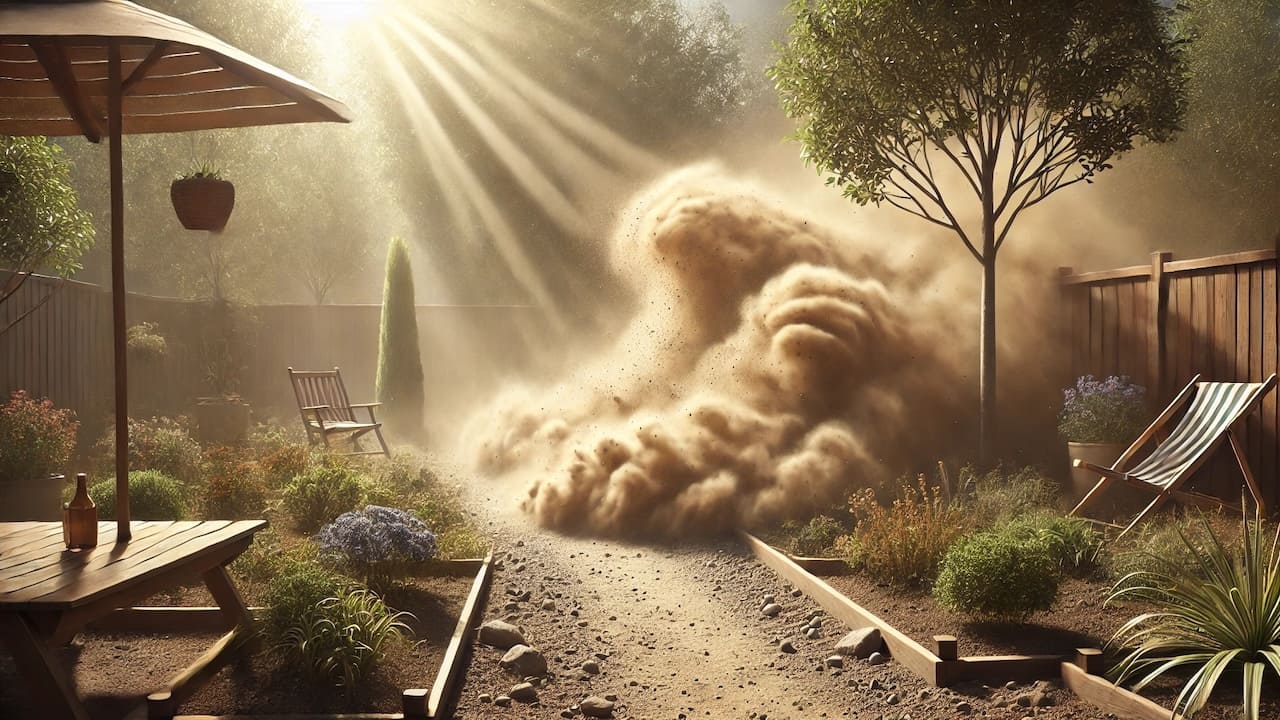 土の庭をリフォーム