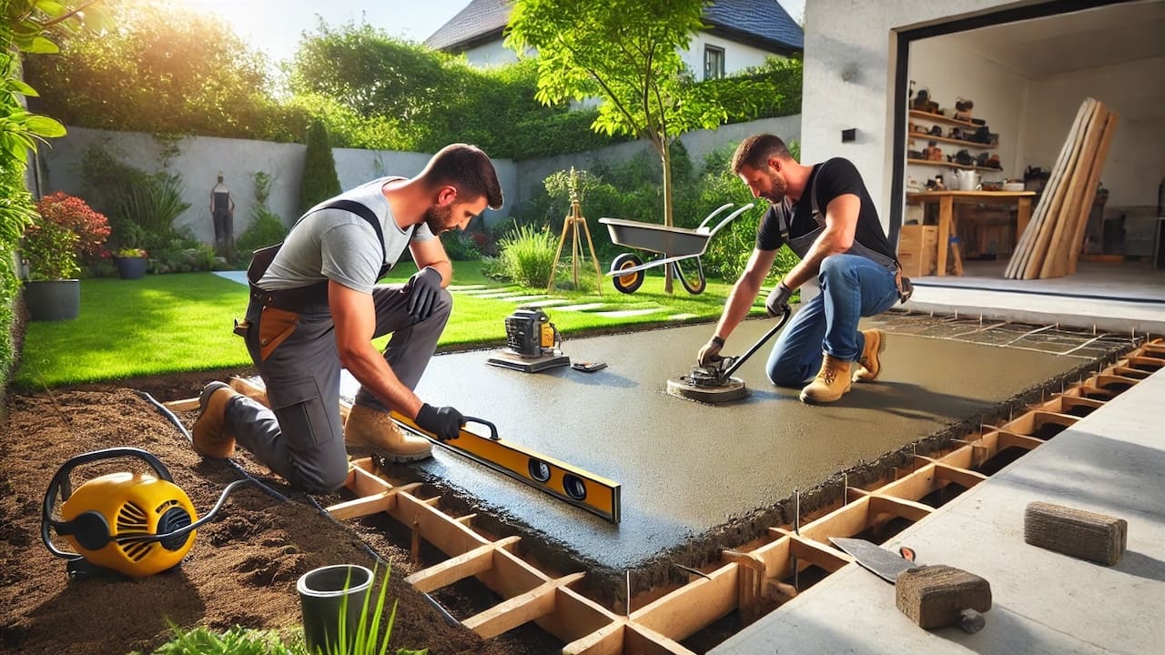 土の庭をリフォーム