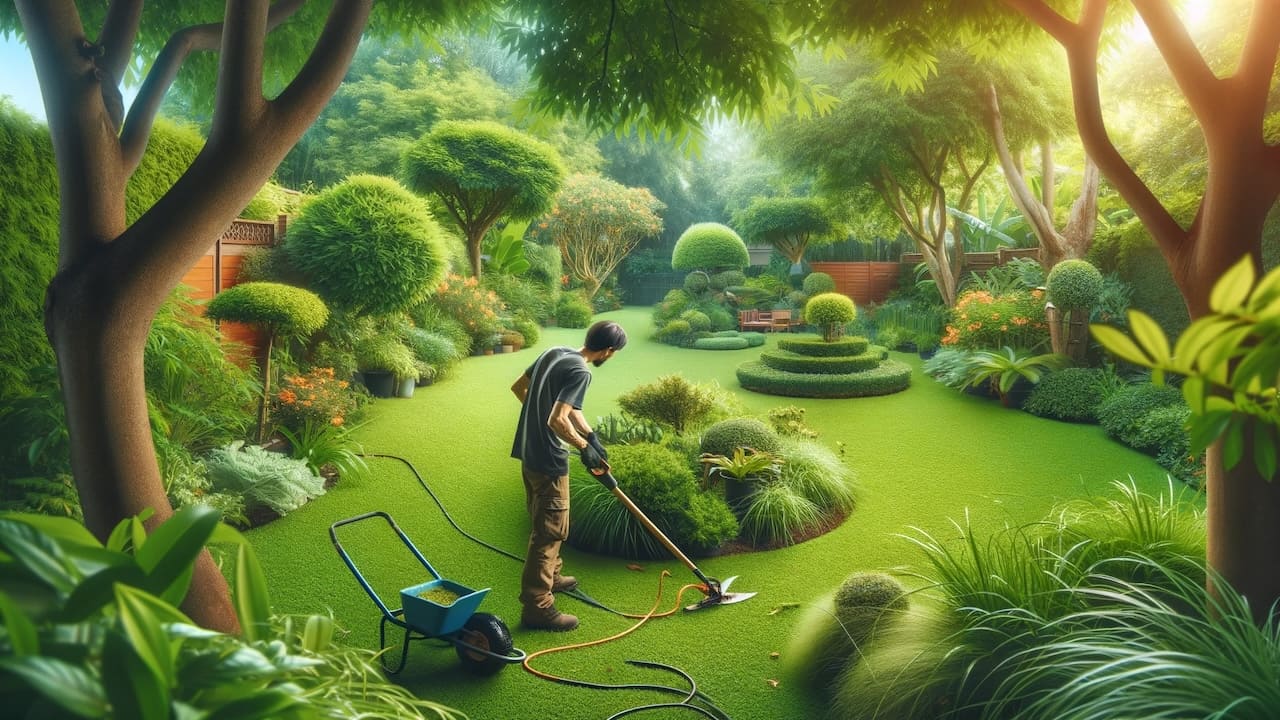 土の庭をリフォーム