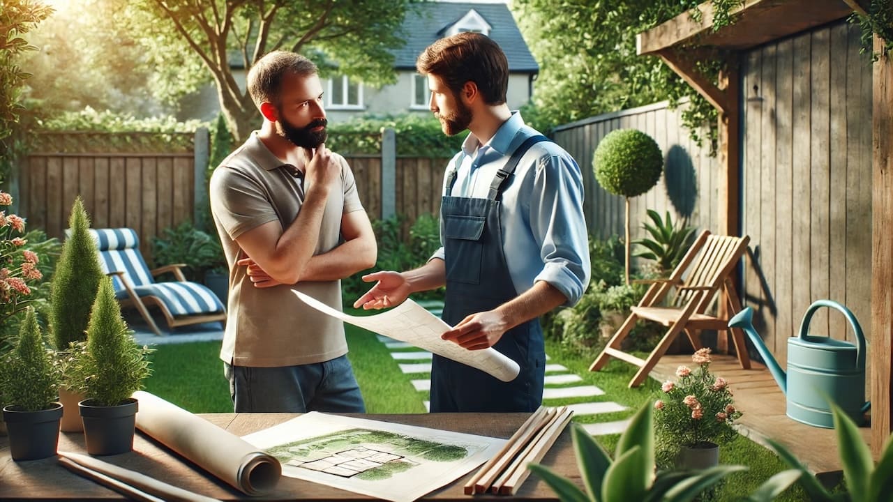 土の庭をリフォーム