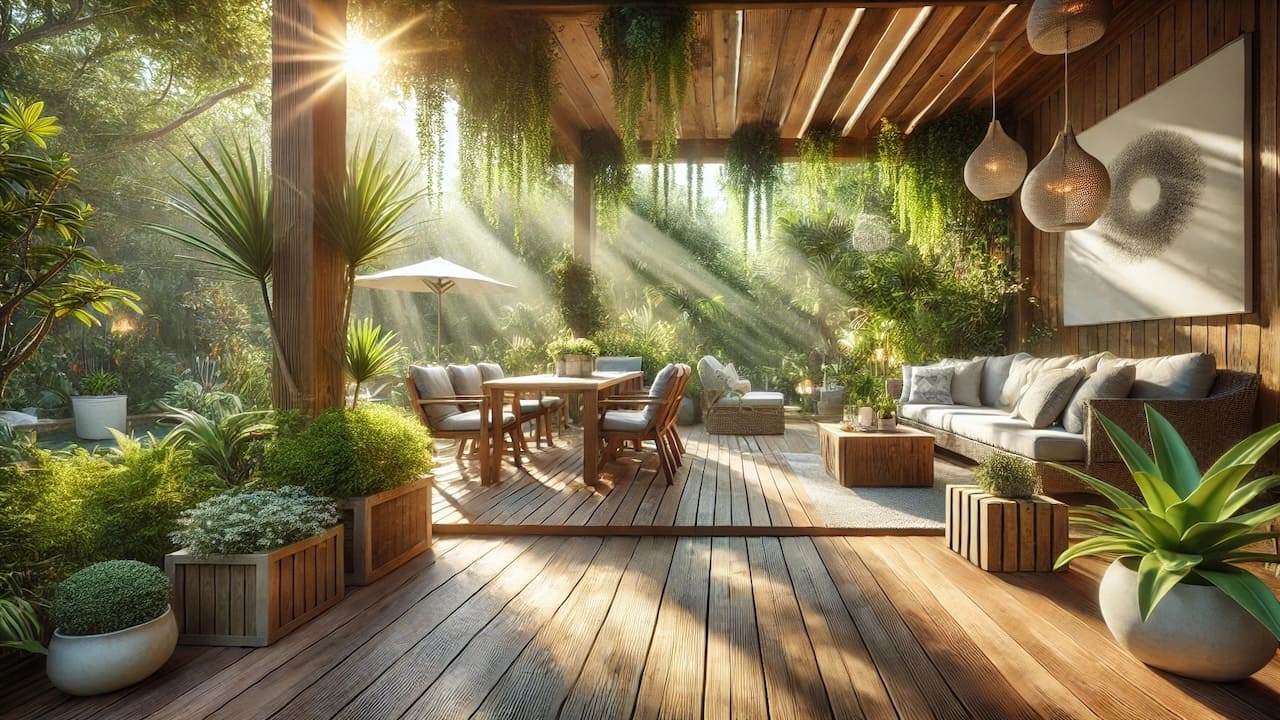 庭リフォームでウッドデッキを設置