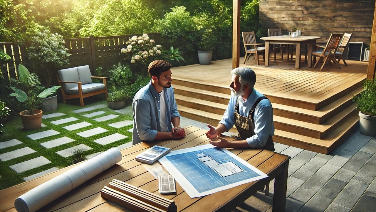 庭リフォームでウッドデッキを設置