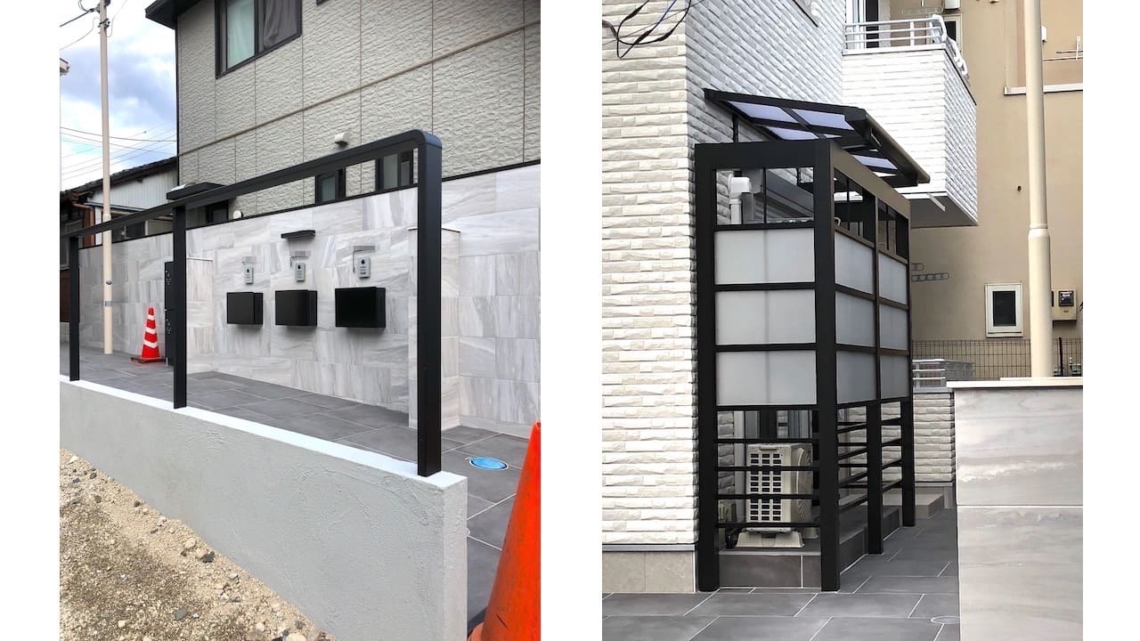 高級感ある外構工事の施工例【駅近で人が多く毎日が展示場状態でした