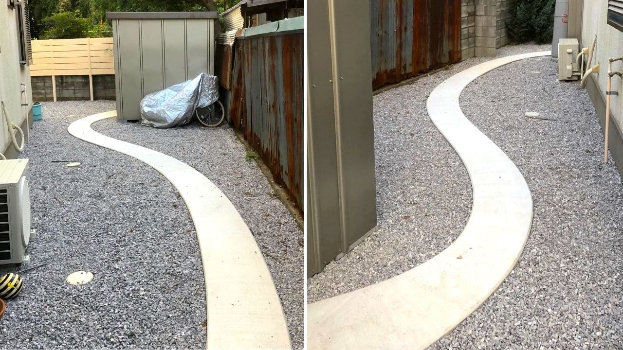 アプローチの外構施工例