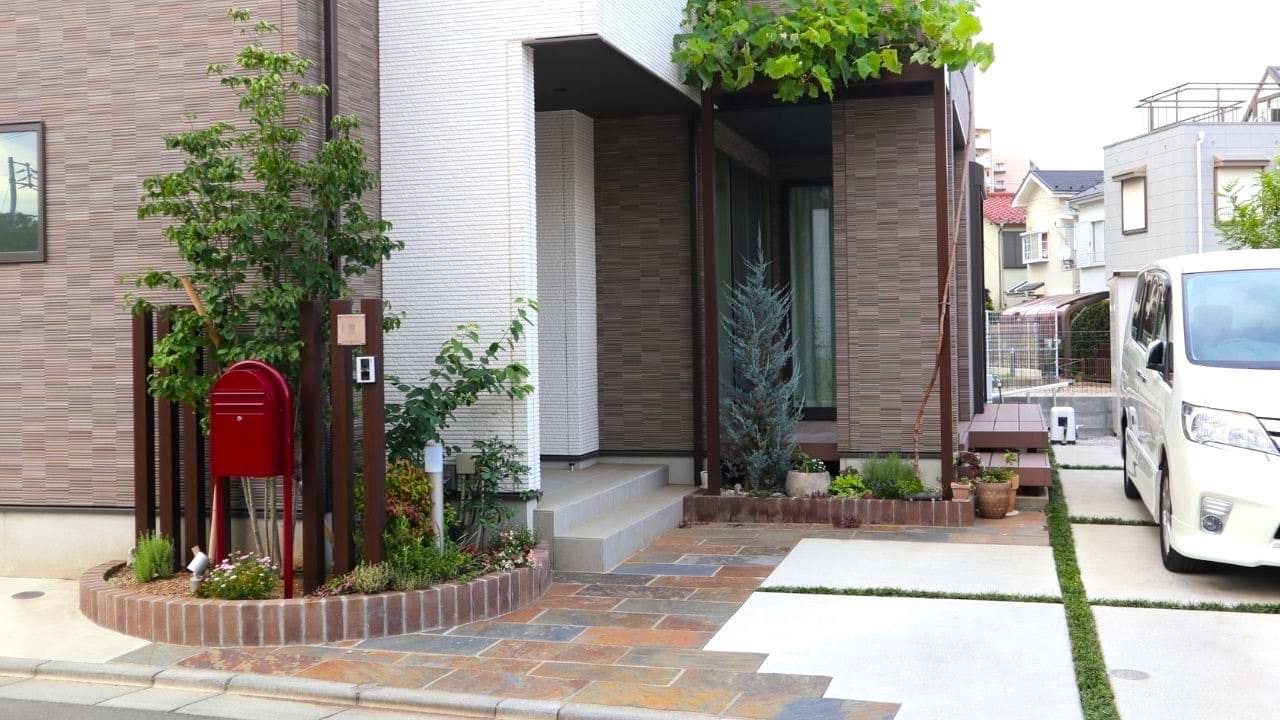 アプローチの外構施工例