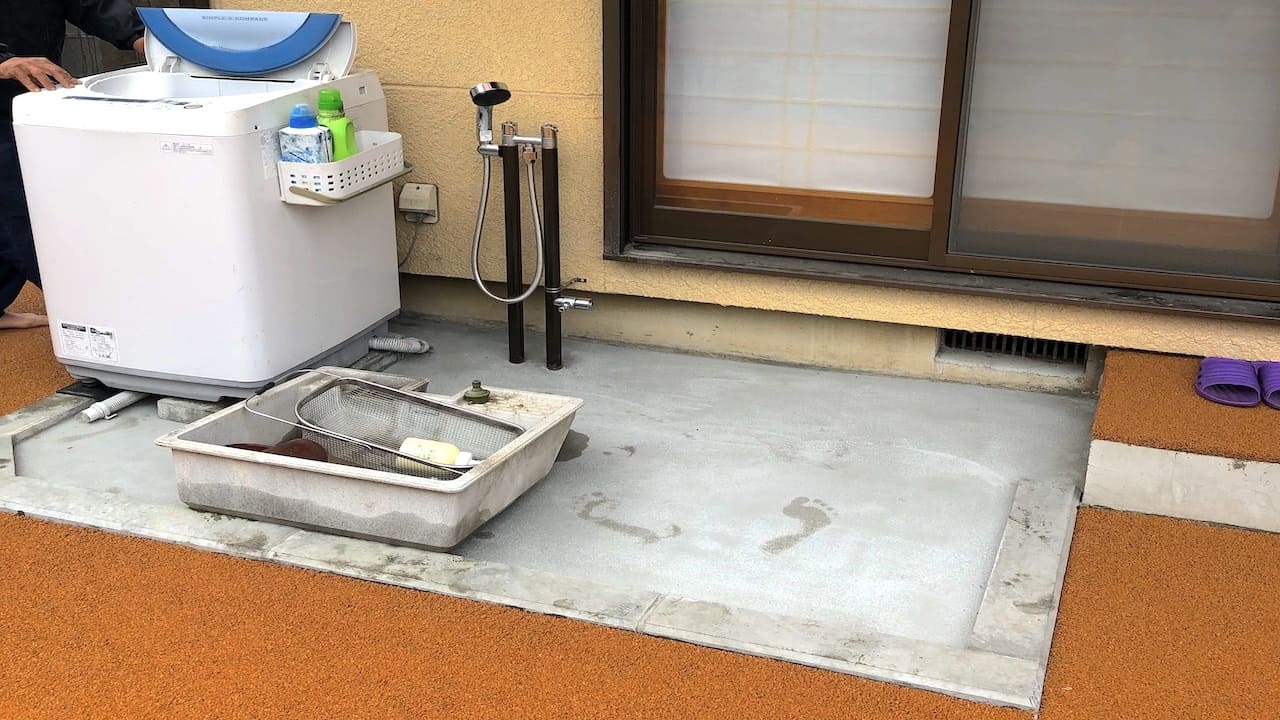 バーベキューができるおしゃれな庭施工例