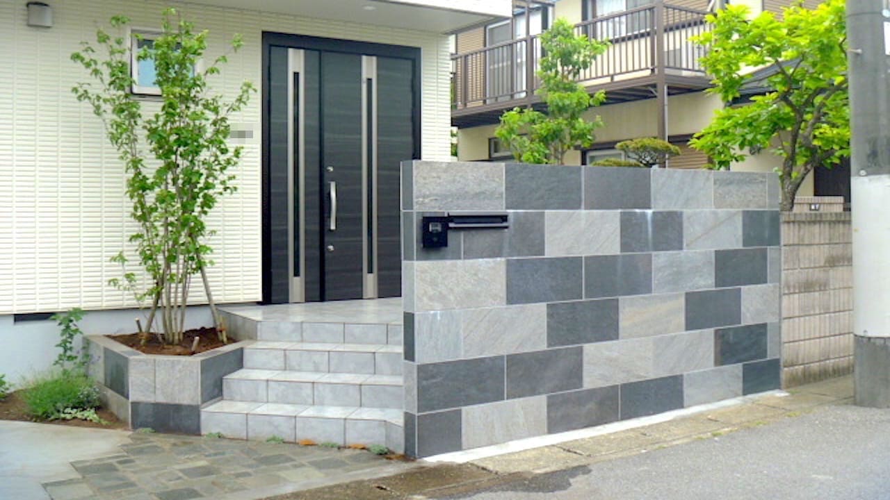 アプローチの外構施工例