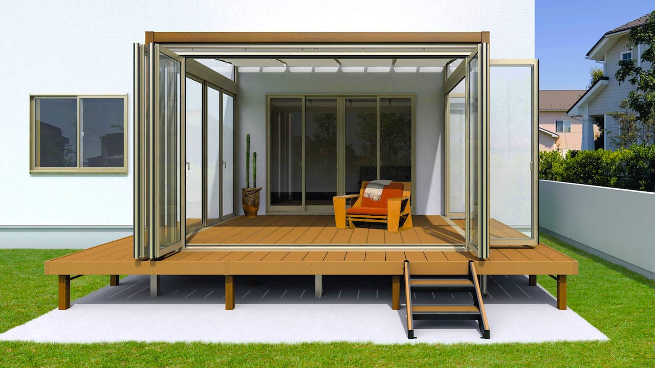 ウッドデッキテラスのアイデア