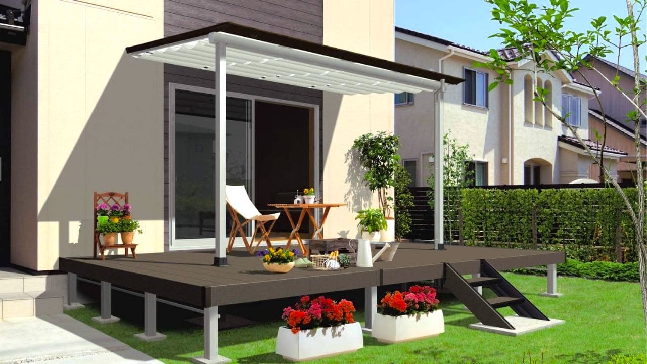 ウッドデッキテラスのアイデア